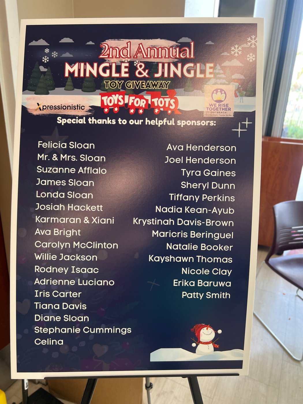 With gratitude to sponsors and volunteers